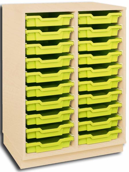 Quadro Regal M+, B 70 + 20 Behälter, hellgrün (Quadro 92)